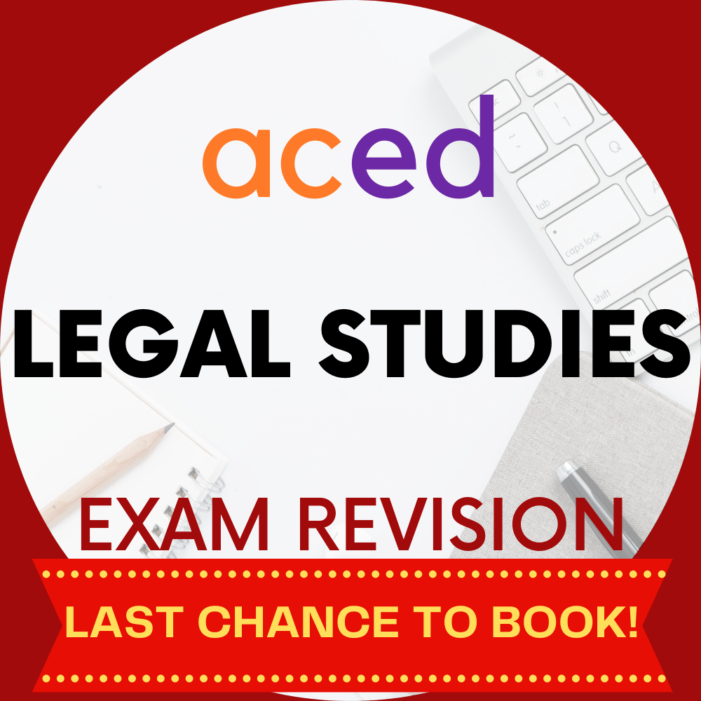 Units 3&4 Legal Studies Exam Revision Lecture 2025: 19th October, 9am – 12:30pm