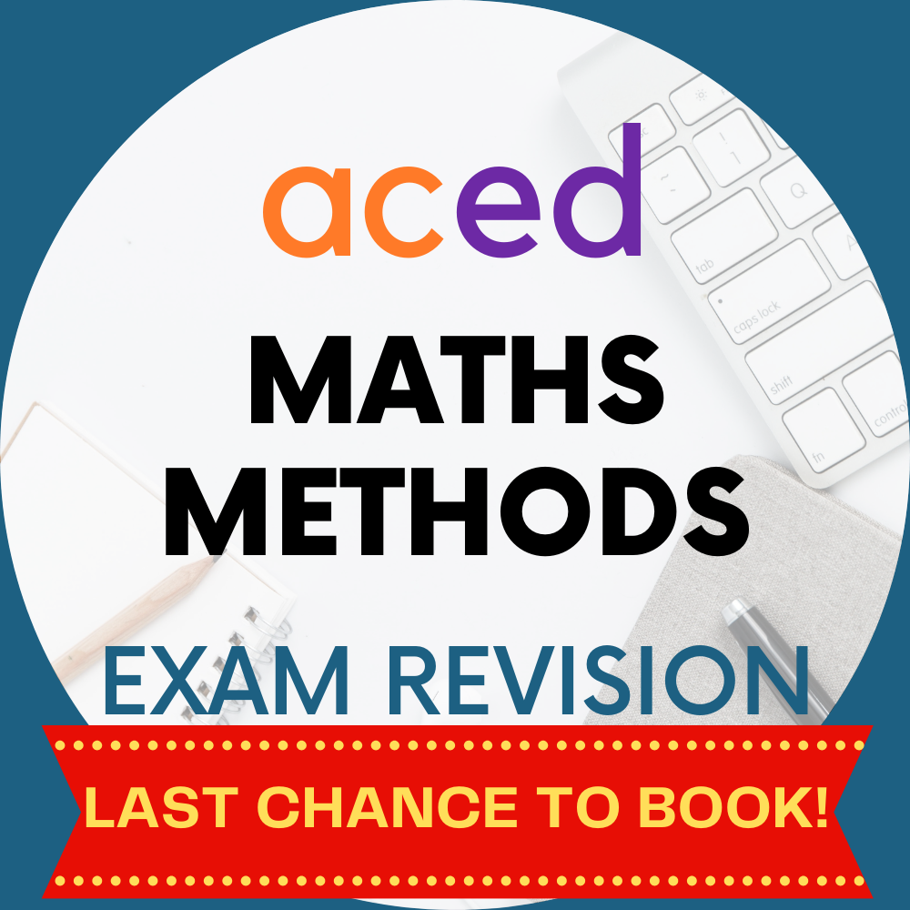 Units 3&4 Maths Methods Exam Revision Lecture 2025: 18th October, 1pm – 3:30pm