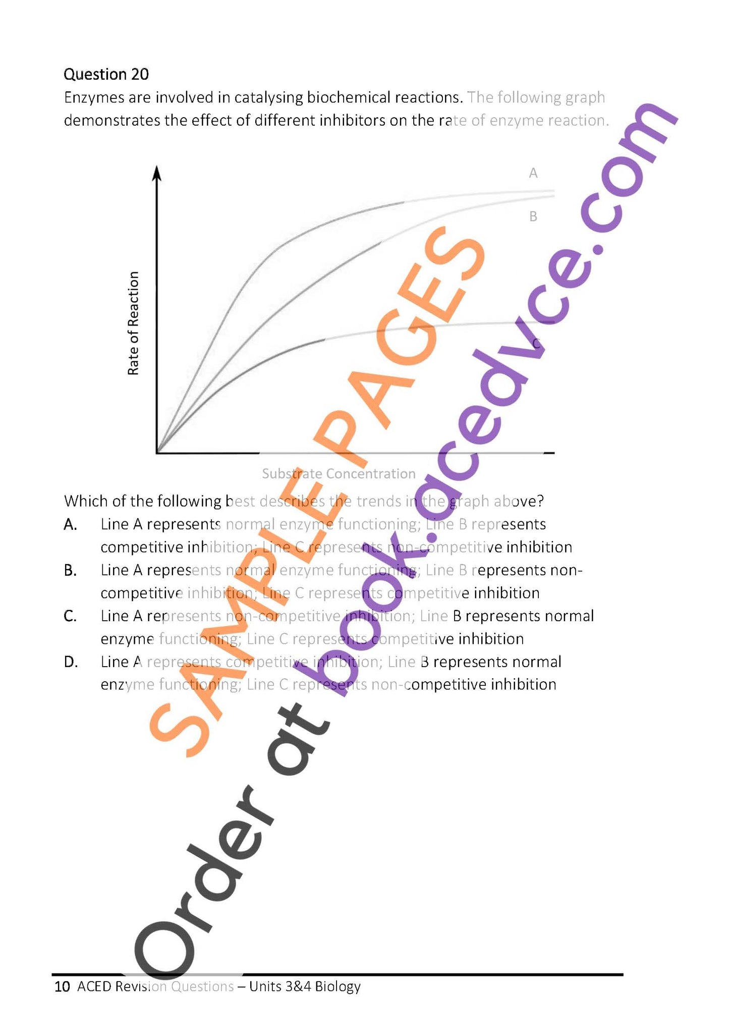 ACED Revision Questions Book - Units 3&4 Biology Edition 1