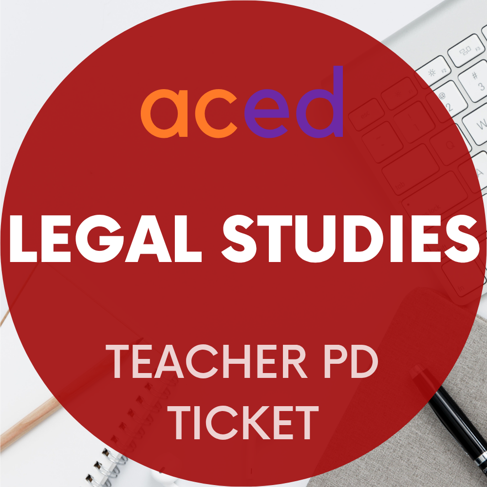 Units 3&4 Legal Studies Exam Revision Lecture 2026: 27th September, 1–4pm