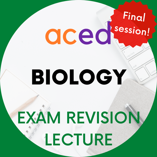 Units 3&4 Biology Exam Revision Lecture 2026: 24th October, 9am–12pm