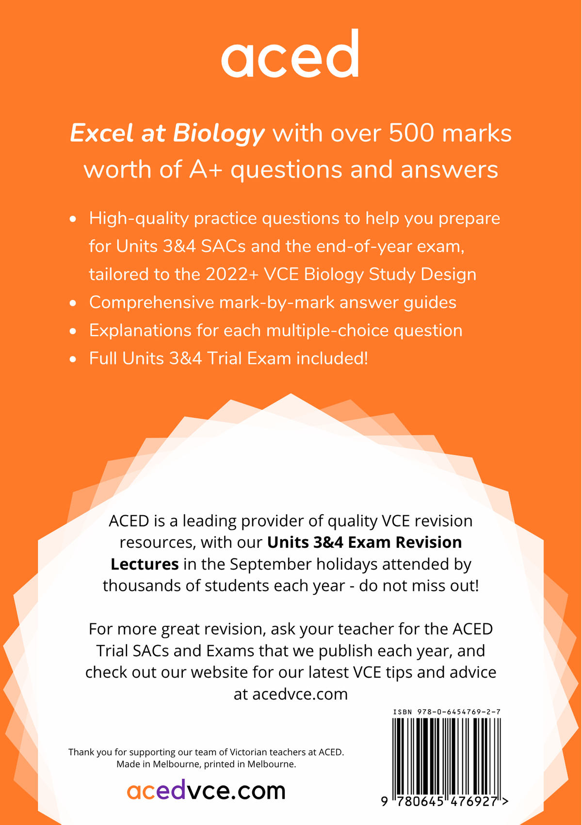 ACED Revision Questions Book - Units 3&4 Biology Edition 1