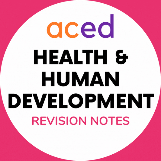 Units 3&4 Health and Human Development Exam Revision Notes 2025