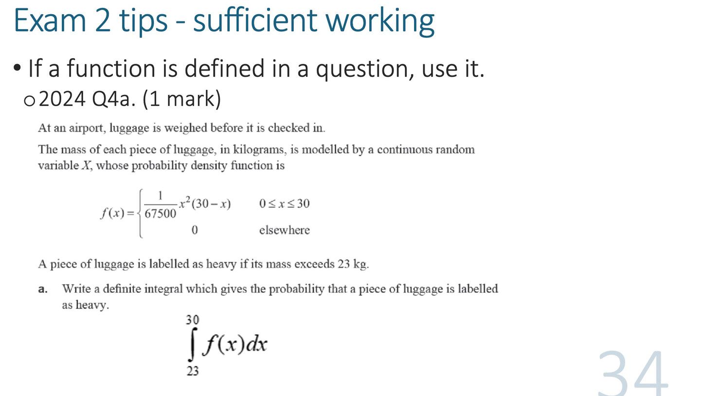 Units 3&4 Maths Methods Exam Revision Lecture 2026: 20th September, 4–7pm