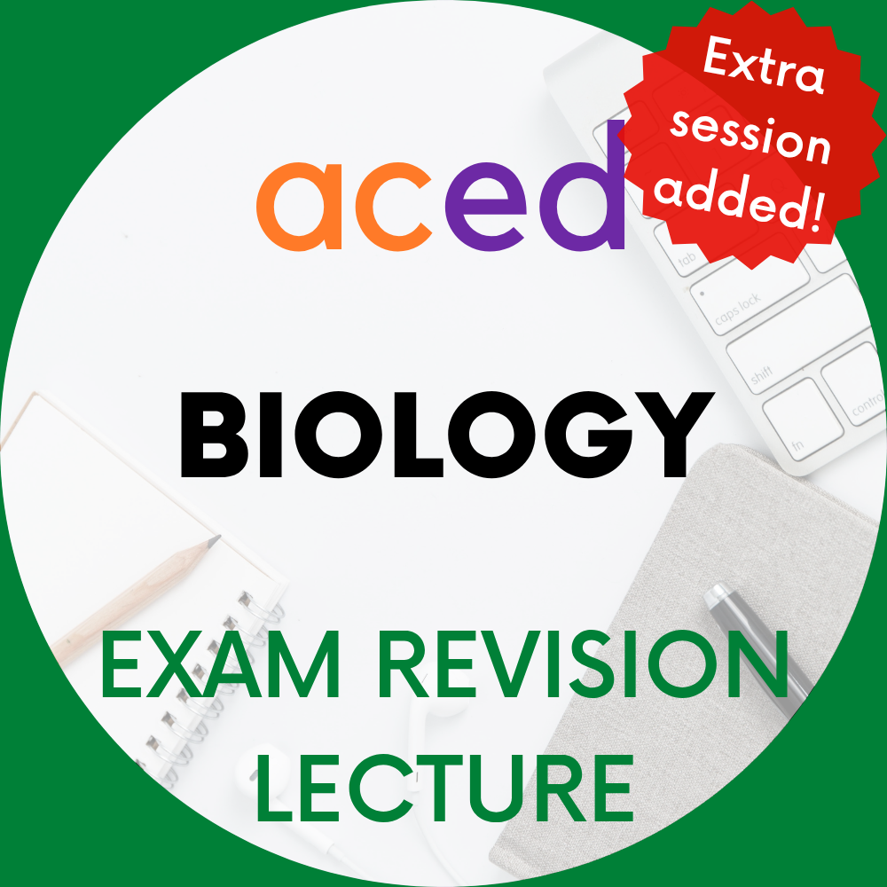 Units 3&4 Biology Exam Revision Lecture 2026: 24th October, 9am–12pm