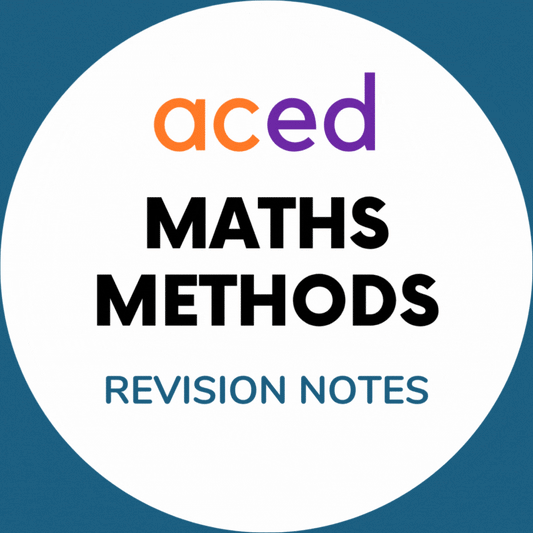 Units 3&4 Maths Methods Exam Revision Notes 2025