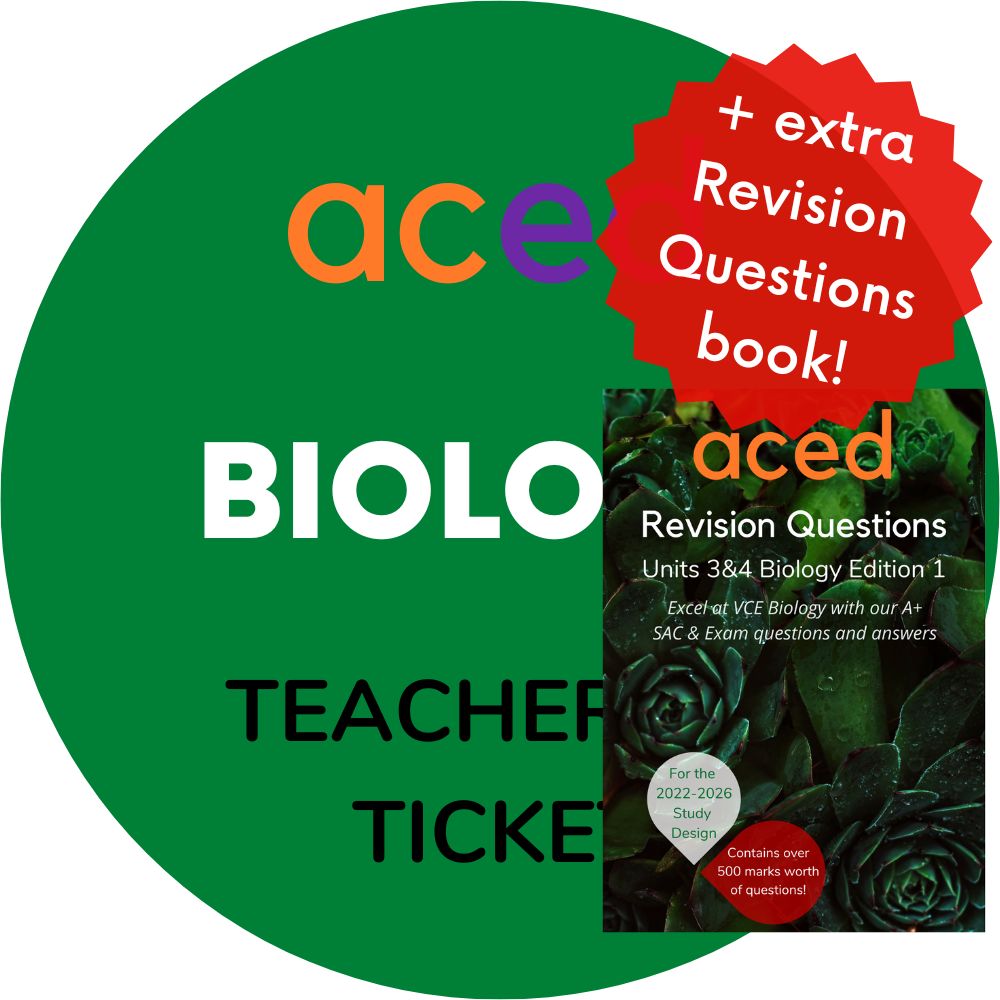 Units 3&4 Biology Exam Revision Lecture 2024: 13th October, 1:00pm – 4:30pm